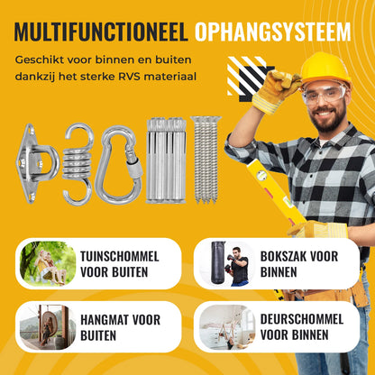 Suspension system with spring