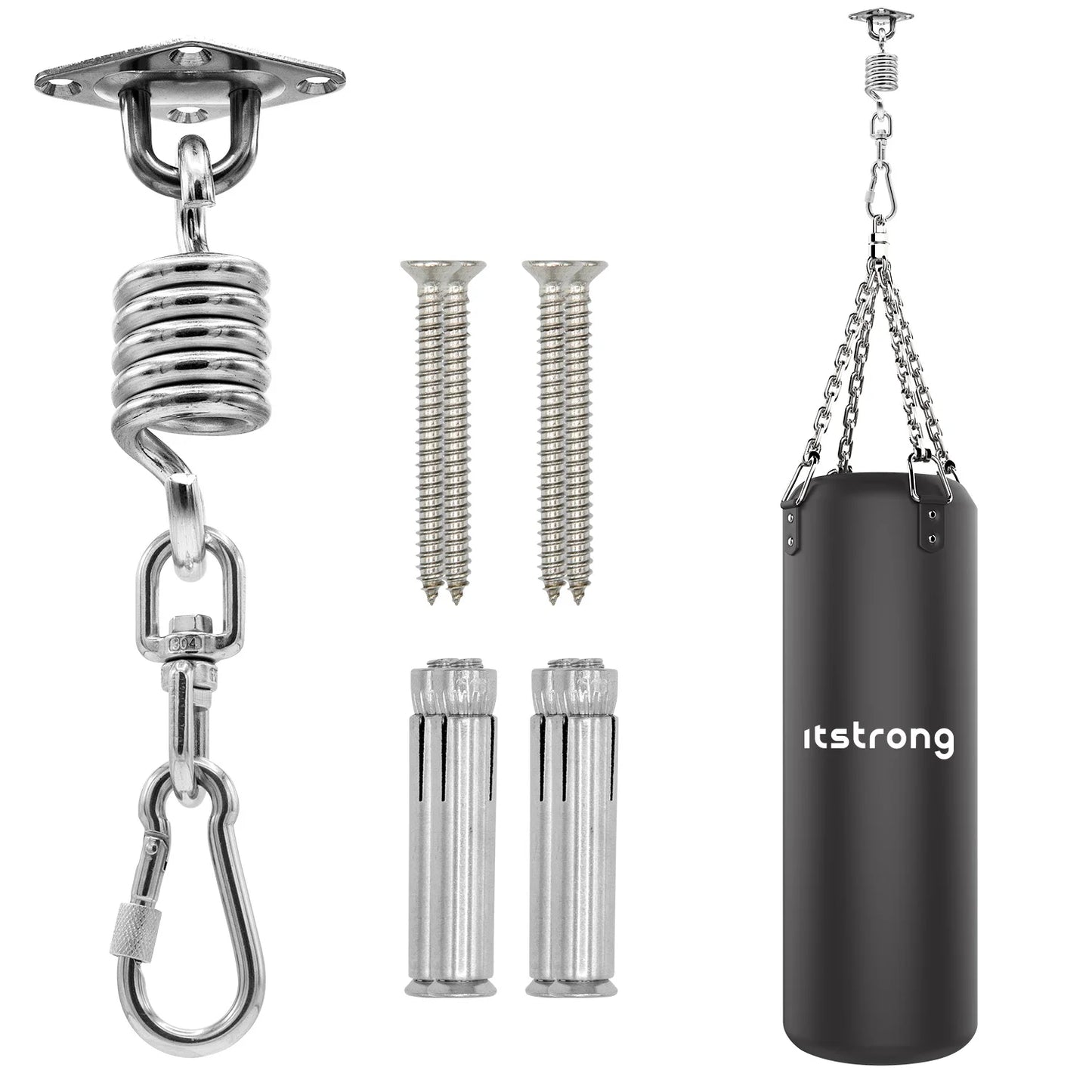 Suspension system with spring