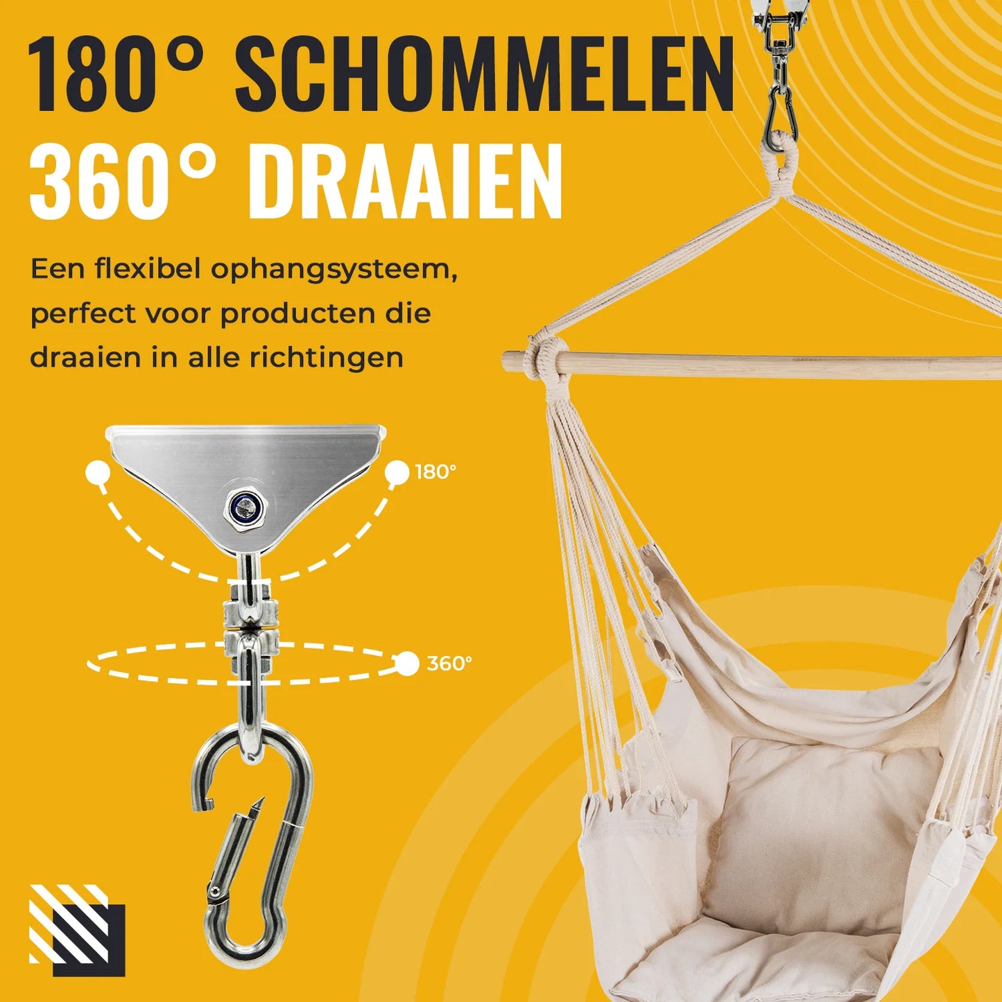 Ophangsysteem met Karabijnhaak