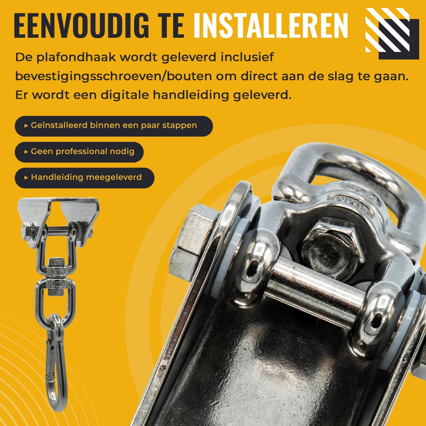 Ophangsysteem met Karabijnhaak