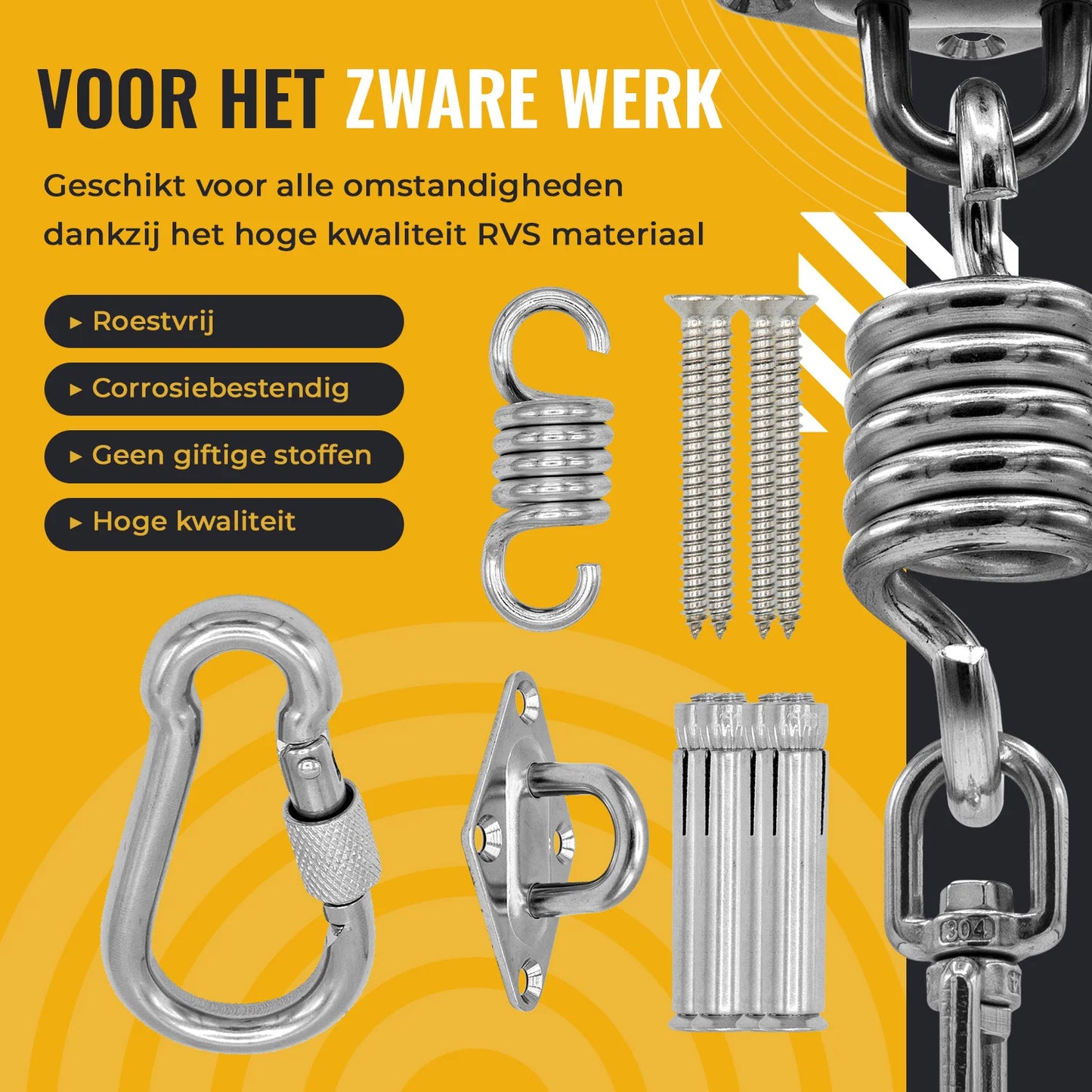 Suspension system with spring