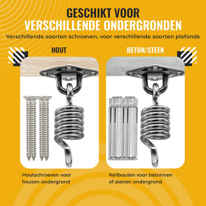 Suspension system with spring